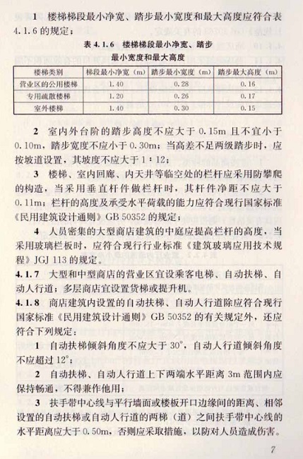 JGJ 48-2014商店建筑設(shè)計(jì)規(guī)范