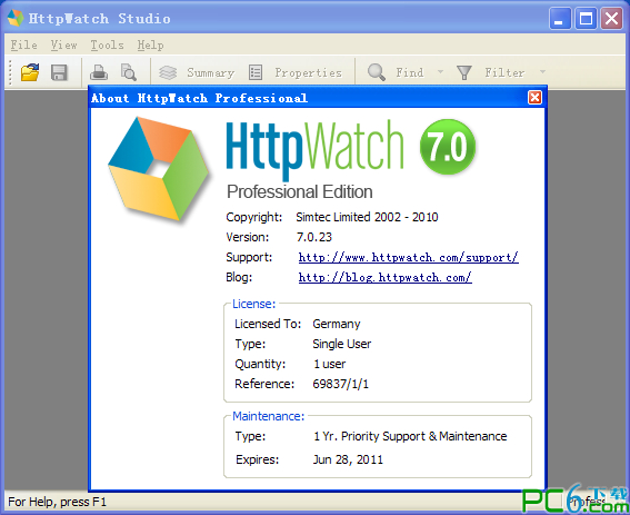 httpwatch pro(网页数据分析工具) v7.0.23 汉化版1