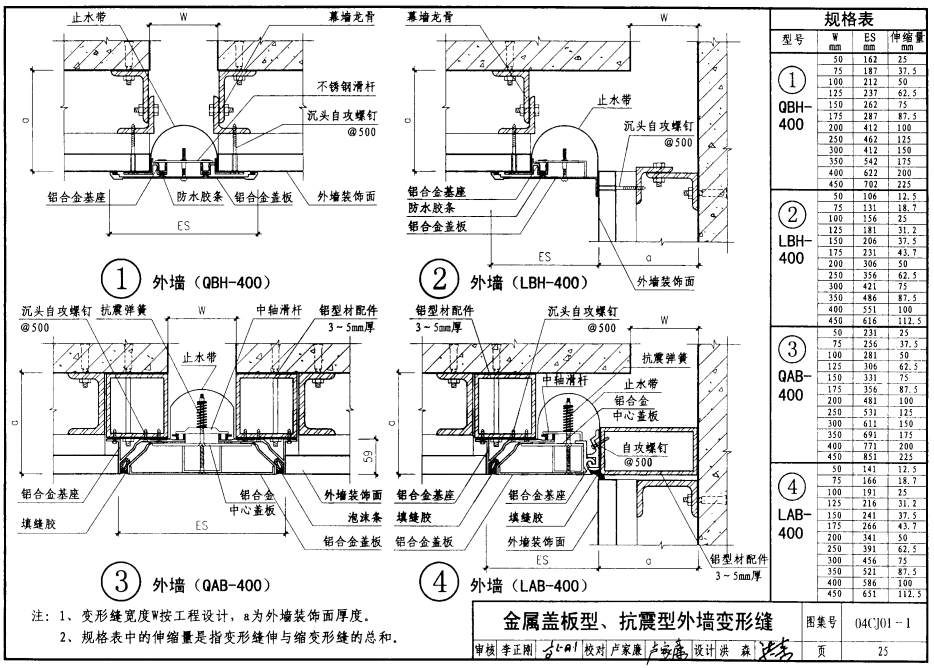 04CJ01-1变形缝建筑构造图集电子版 pdf 高清无水印版5