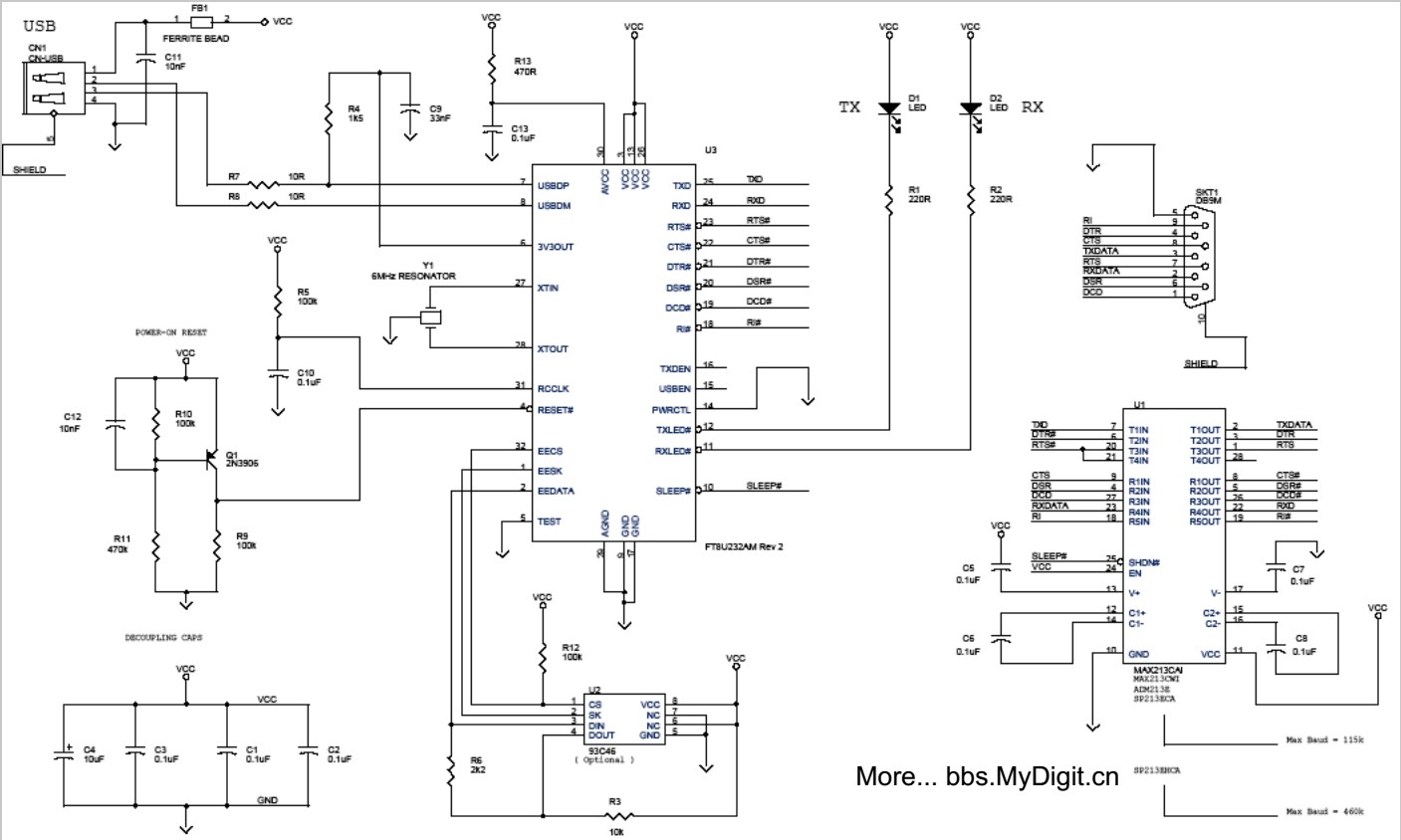 USB光电鼠标原理电路图 高清pdf版0