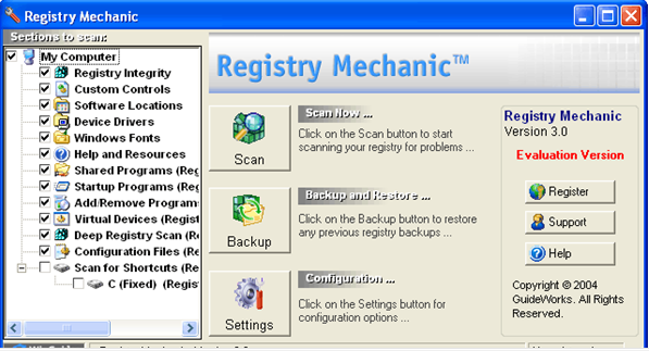 registry mechanic(注册表修复工具) 截图0