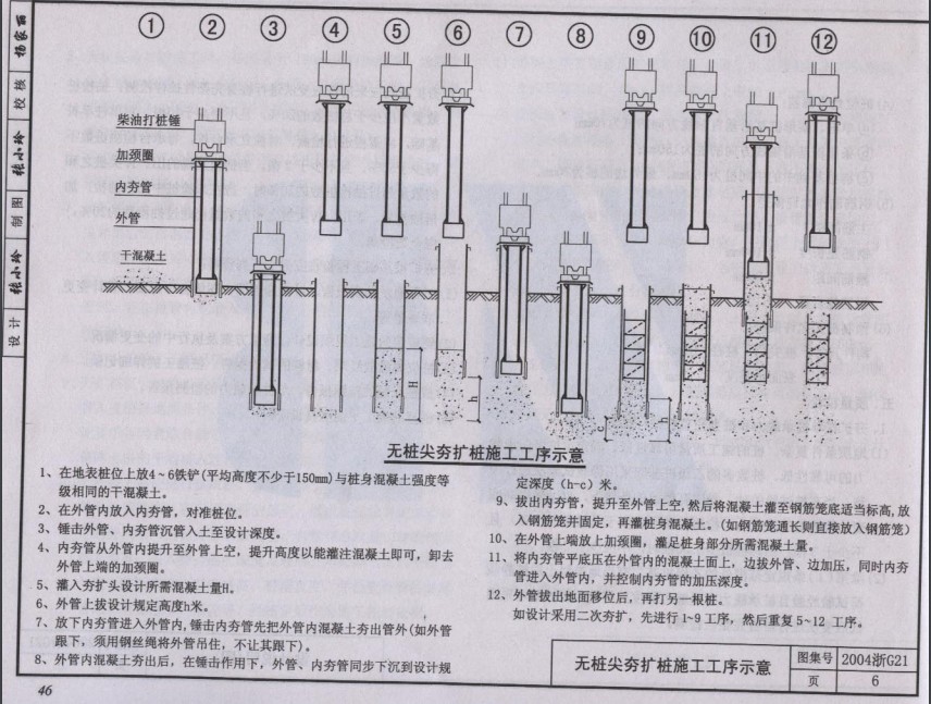 2004浙G21夯擴(kuò)樁圖集