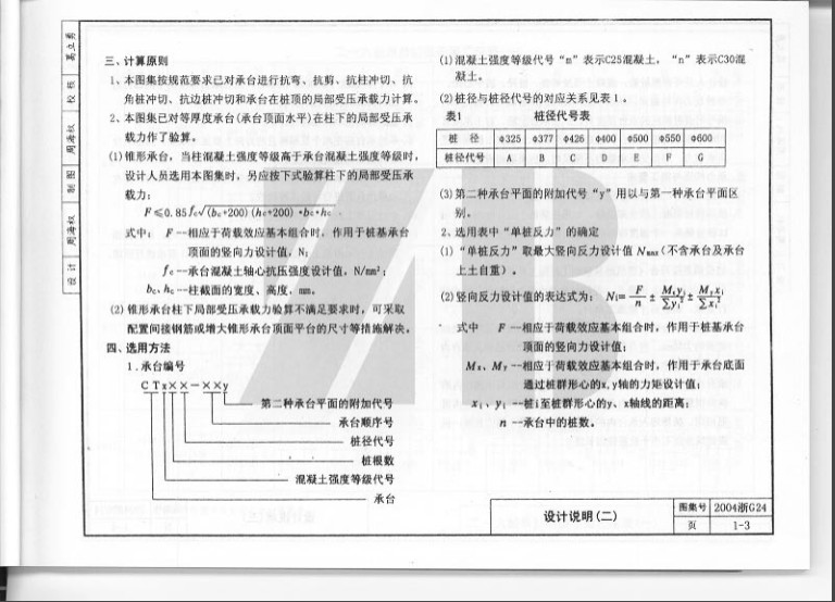 2004浙G24钢筋混凝土圆桩承台图集 pdf 高清电子版3