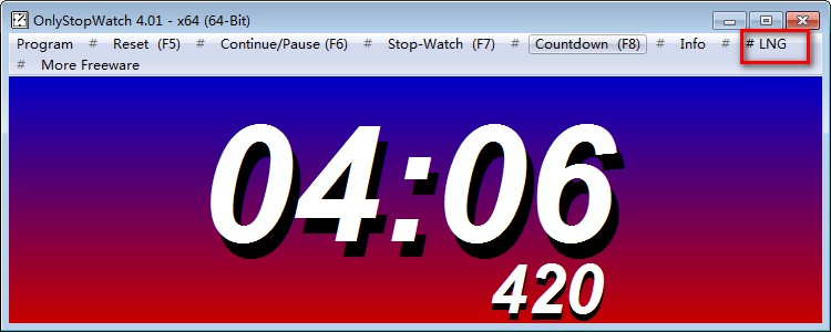 电脑秒表计时器(OnlyStopWatch) v4.01 绿色版2