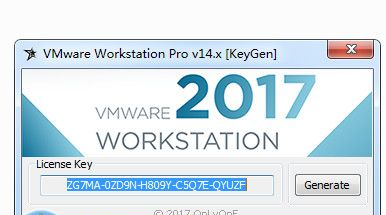 vmware workstation14pro注册机 0