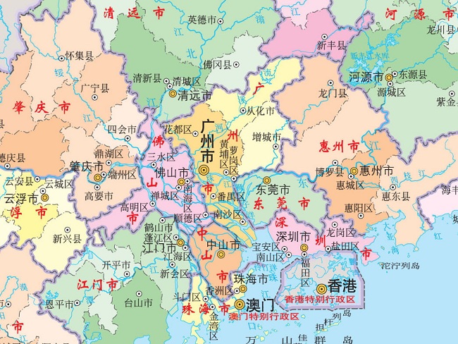 广东省地图全图高清版 v2017 无水印版图片