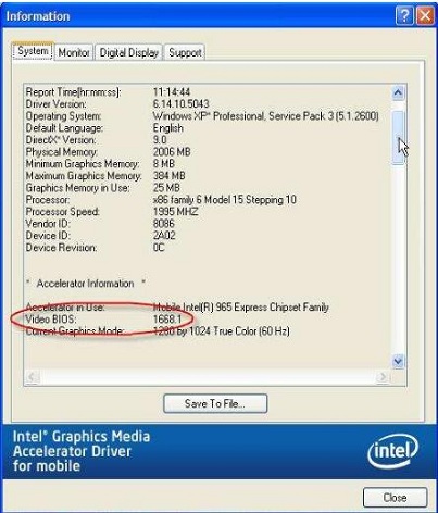 Intel Graphics Media Accelerator Driver(Intel显卡驱动) 截图0