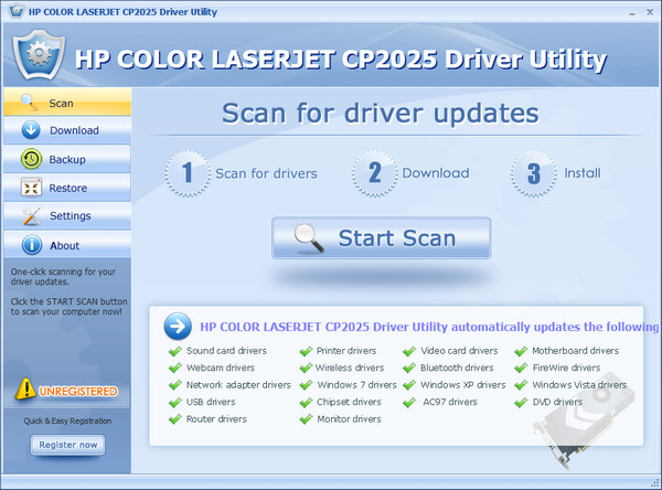 惠普HP Color LaserJet CP2025激光打印机驱动 0