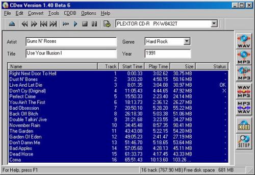 CD音频抓取专家电脑版(CDex) v1.95 官方最新版1