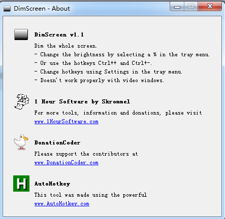 DimScreen(屏幕亮度调节软件) 截图0