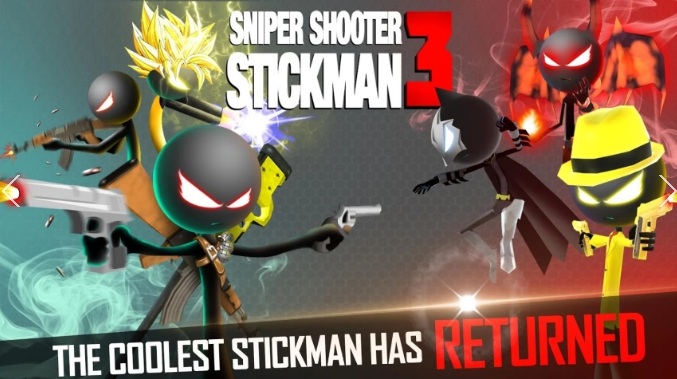 火柴人枪战3无限金币修改版(sniper shooter stickman3 fury) v1.0.2.2 安卓加强版0