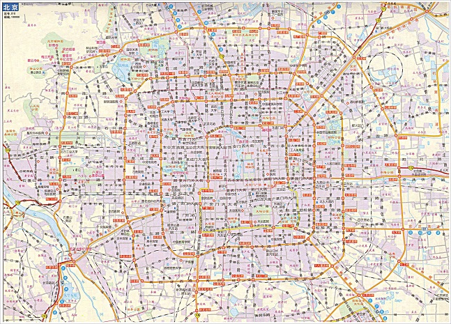 北京地图全图高清版 2019最新版