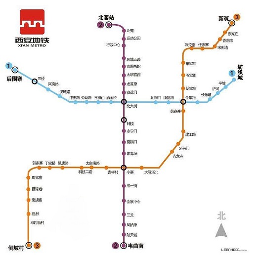 2017西安地铁所有线路图 高清版 0