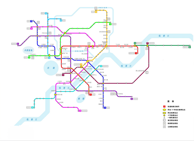 杭州地铁线路图高清版 最新版 0