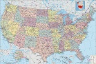 美国地图中文版全图