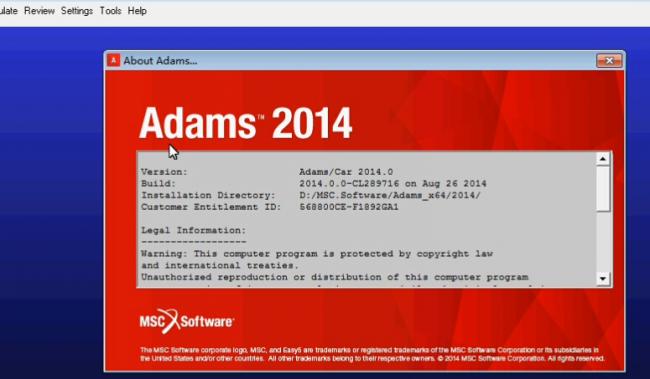 MSC Adams 2014(32/64位) 中文破解版1