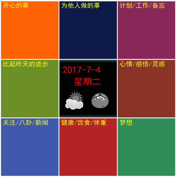 九宫格日记(电脑写日记软件) v2.0.2.1 绿色版0