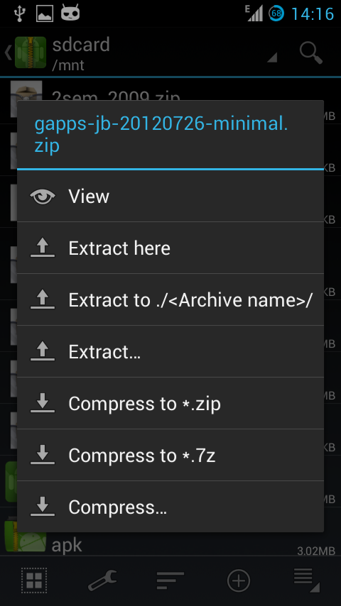 解压工具ZArchiver旧版本 v0.7.1 安卓汉化版1