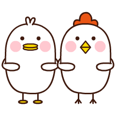 鸡大白和鸭小白2微信表情包