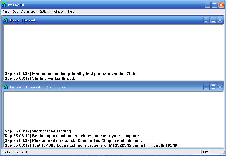 Prime95(32/64位cpu测试软件) v29.2 绿色最新版 1