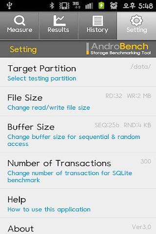 androbench手机版 v1.0 安卓版0