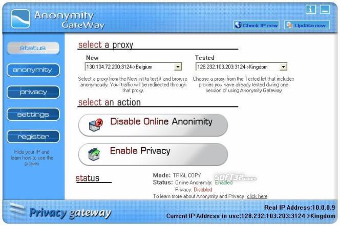 anonymity gateway(清除浏览过的网页信息) 截图0