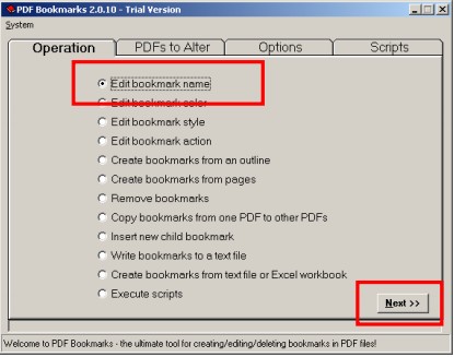 PDF Bookmarks(书签编辑) 截图0