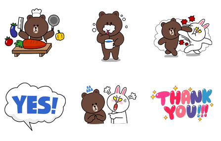 line布朗熊qq表情包 安装截图