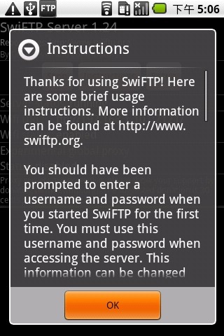 SwiFTP Server