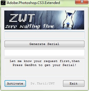 Adobe Photoshop CS3 注册机 永久免费激活版1