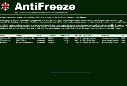 antifreeze(超级任务管理器) v1.0.1 中文版0