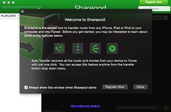 SharePod(iPod音乐管理软件) v4.3.77 官方版0