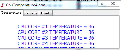 Cpu Temperature Alarm(cpu监控软件) v1.0.3 绿色版1