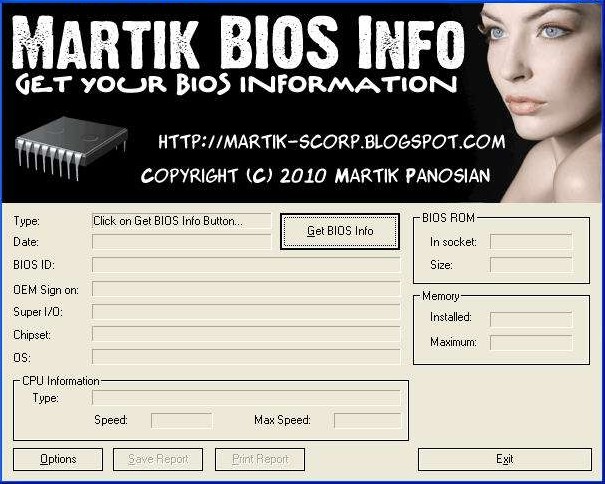 Martik BIOS Info v1.0 英文版0