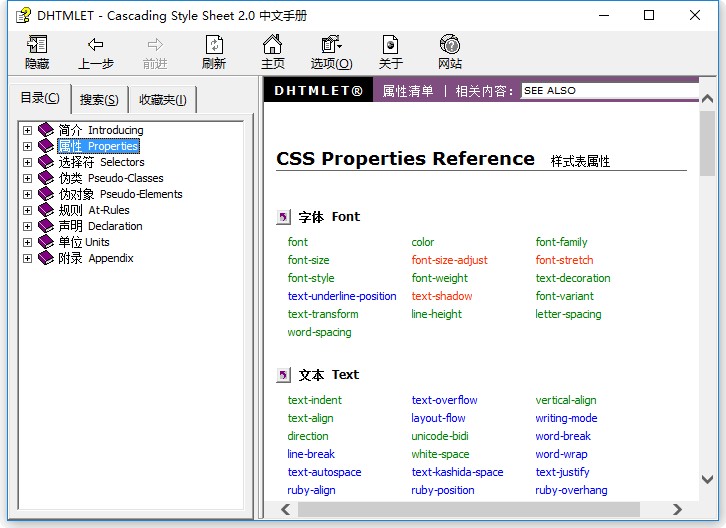 CSS2.0中文手册CHM版 截图0