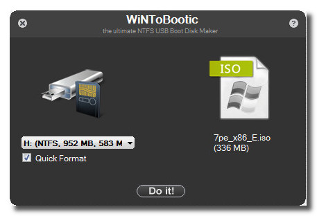 u盘启动盘一键制作工具(wintobootic) v1.2 绿色版1