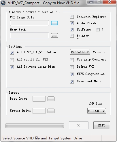 win7u盘启动盘制作工具(vhd w7 compact) v7.9 绿色版0