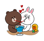 布朗熊和可妮兔微信QQ表情包