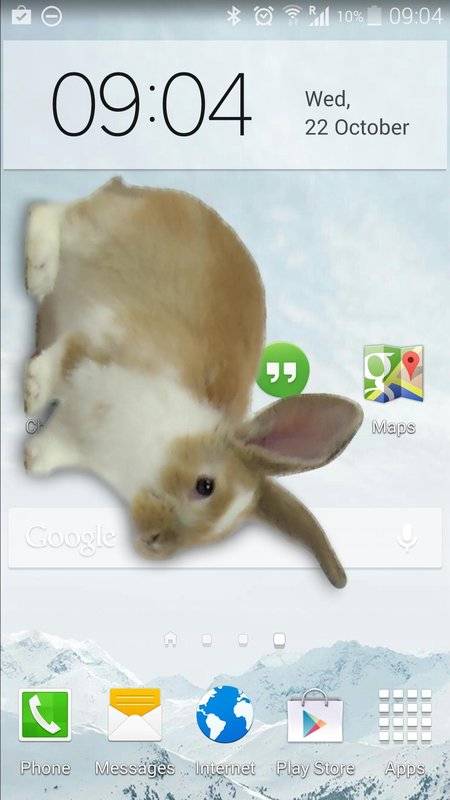 兔子在手机可爱的笑话app 截图0