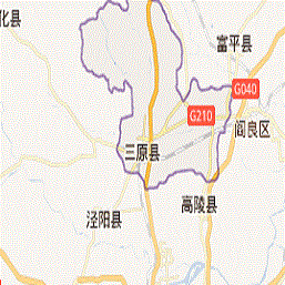 咸阳市三原县地图 高清版