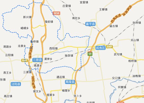 咸阳市三原县地图 截图0