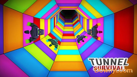 彩色隧道游戏 截图0
