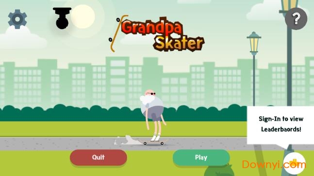 爷爷溜冰手游(grandpa skater) 截图0