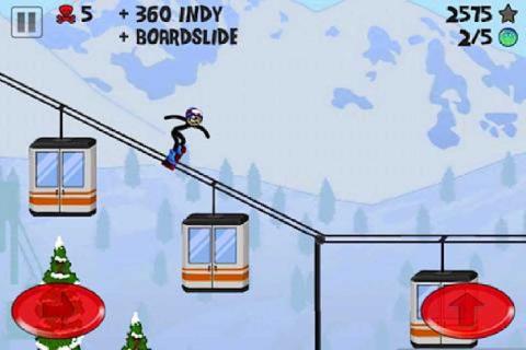 火柴人滑雪手机游戏 截图1