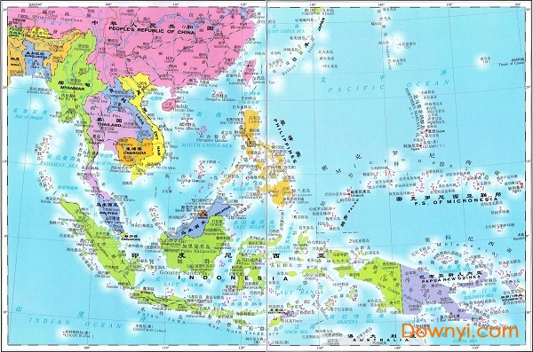 东南亚地图高清版 免费版0