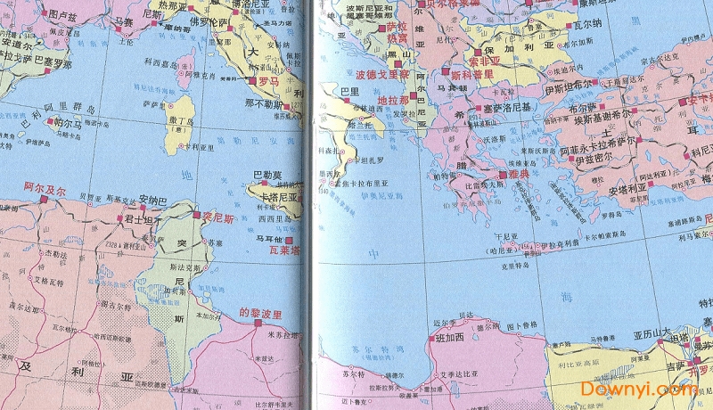 地中海地图高清版大图 截图0