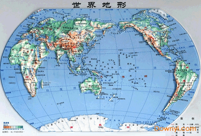 世界地形图超清中文版 截图0