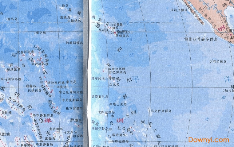 太平洋地图高清版大图 截图0