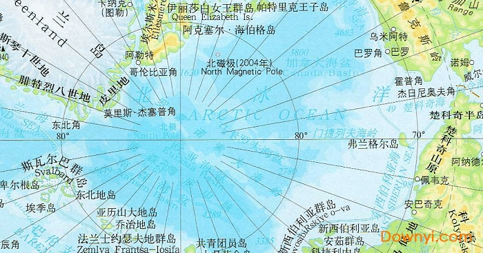 北冰洋地图高清版大图 截图0