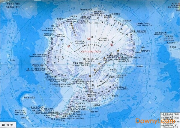 南极洲地形版地图 免费版0